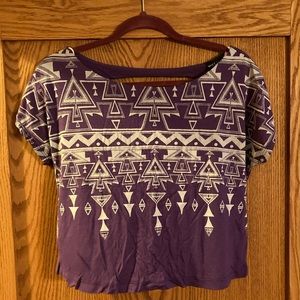 COPY - NEW short sleeve crop top- size Small